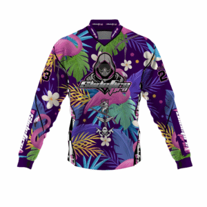 Custom Sublimated Speedsoft Jersey, Premium custom Speedsoft pants for Speedsoft and Airsoft, featuring fully customizable artwork, player name and number, chest padding, soft padded shoulders, softshell forearms, breathable mesh side and rear panels, and anti-slide thumbholes – designed for durability, agility, and protection in high-speed gameplay.