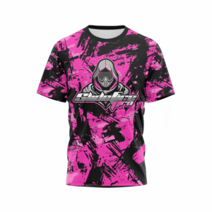 Custom Sublimated Pink Grunge Speedsoft T-Shirt